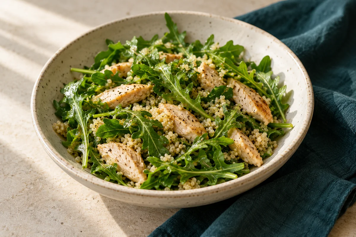 Chicken & arugula salad